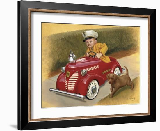 1937 Garton Ford Fire Chief-David Lindsley-Framed Giclee Print