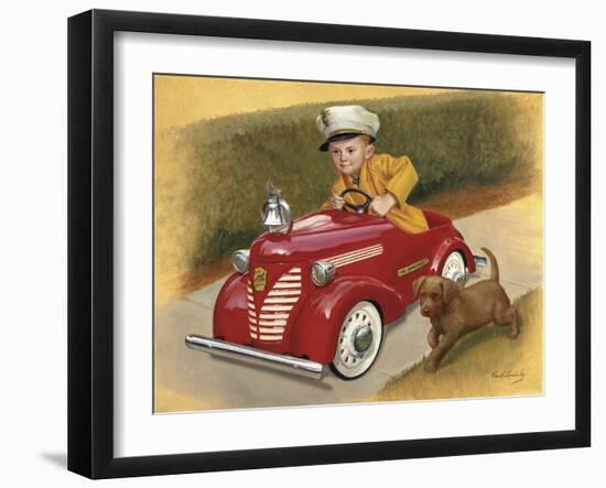 1937 Garton Ford Fire Chief-David Lindsley-Framed Giclee Print