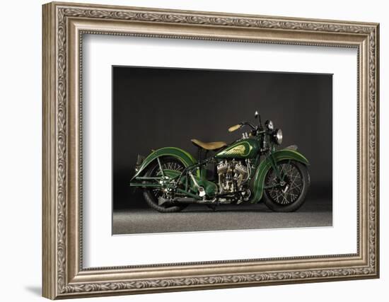 1937 Indian Sport Scout-S. Clay-Framed Photographic Print