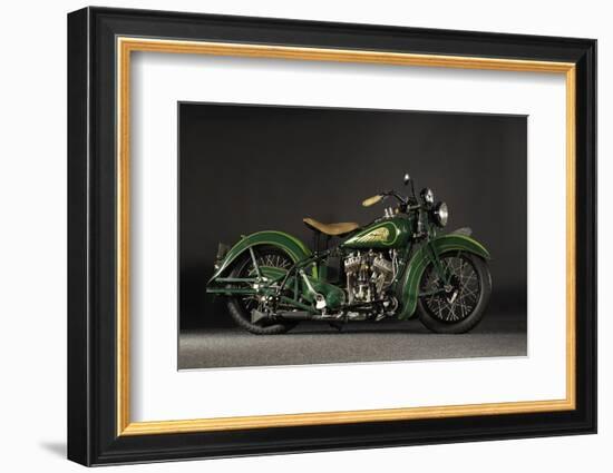 1937 Indian Sport Scout-S. Clay-Framed Photographic Print