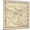 1937, Los Angeles Movie Star Map, California, United States-null-Mounted Giclee Print