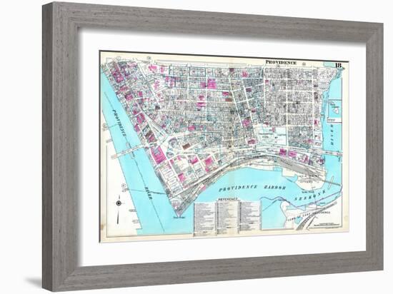 1937, Providence Plate 018, Rhode Island, United States-null-Framed Giclee Print