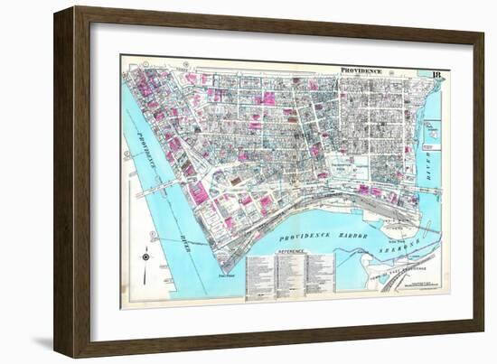 1937, Providence Plate 018, Rhode Island, United States-null-Framed Giclee Print