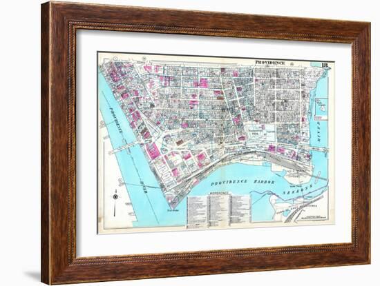1937, Providence Plate 018, Rhode Island, United States-null-Framed Giclee Print