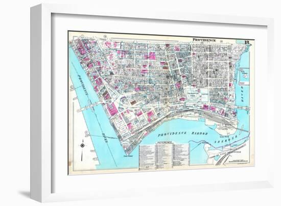 1937, Providence Plate 018, Rhode Island, United States-null-Framed Giclee Print