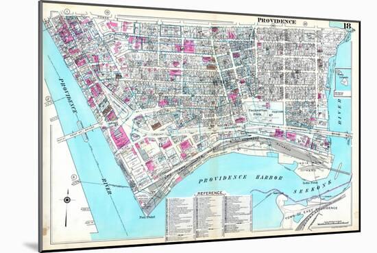 1937, Providence Plate 018, Rhode Island, United States-null-Mounted Giclee Print