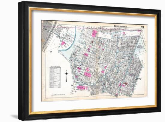 1937, Providence Plate 025, Rhode Island, United States-null-Framed Giclee Print