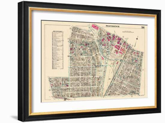 1937, Providence Plate 036, Rhode Island, United States-null-Framed Giclee Print