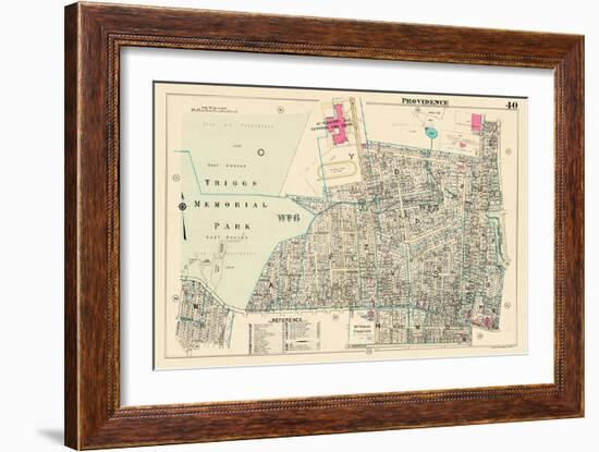 1937, Providence Plate 040, Rhode Island, United States-null-Framed Giclee Print
