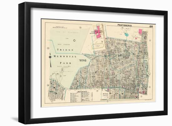 1937, Providence Plate 040, Rhode Island, United States-null-Framed Giclee Print