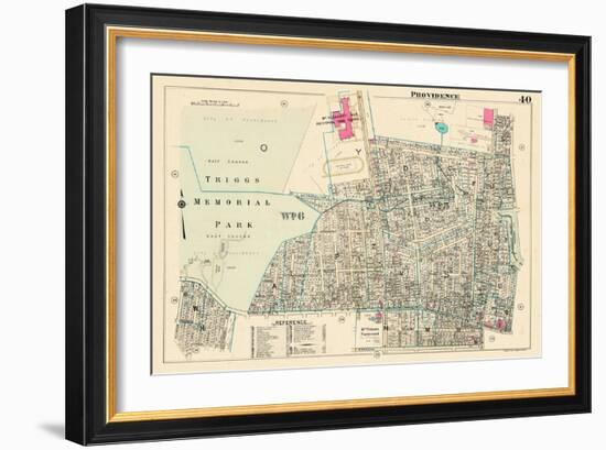 1937, Providence Plate 040, Rhode Island, United States-null-Framed Giclee Print