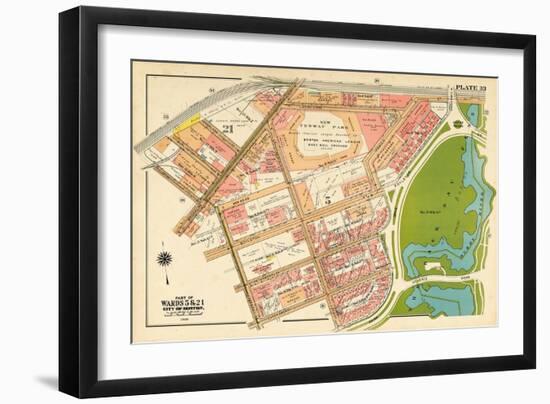 1938, Boston, Fenway Park, Massachusetts, United States-null-Framed Giclee Print