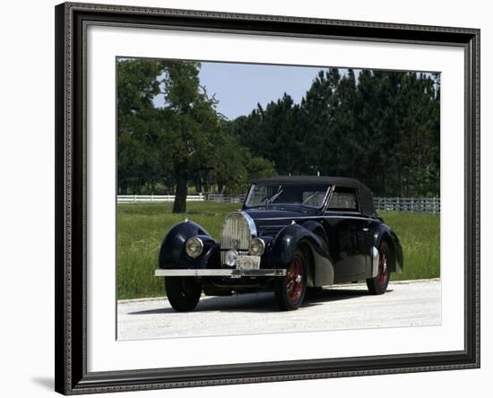 1938 Bugatti 57 Cabriolet-null-Framed Photographic Print