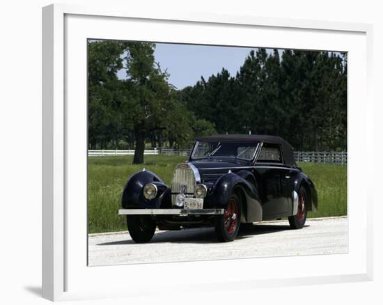 1938 Bugatti 57 Cabriolet-null-Framed Photographic Print