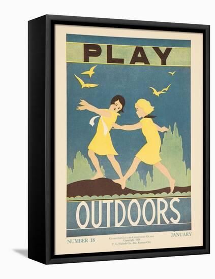 1938 Character Culture Citizenship Guide Poster, Play Outdoors-null-Framed Premier Image Canvas
