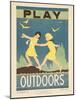 1938 Character Culture Citizenship Guide Poster, Play Outdoors-null-Mounted Giclee Print