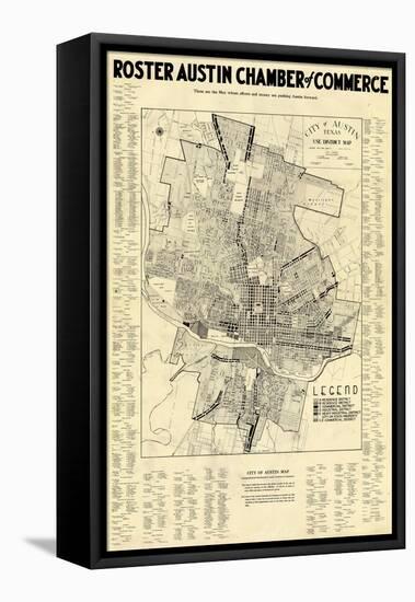 1939, Austin Chamber of Commerce, Texas, United States-null-Framed Premier Image Canvas