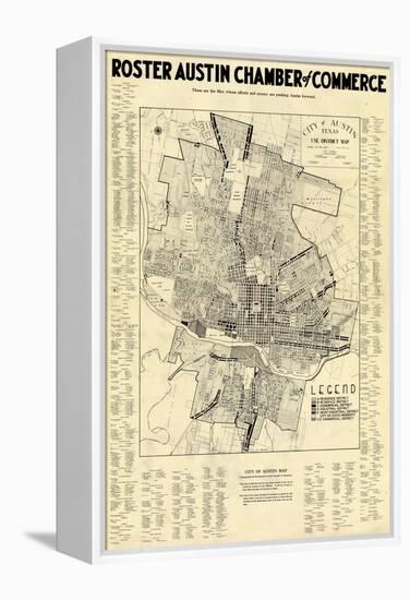 1939, Austin Chamber of Commerce, Texas, United States-null-Framed Premier Image Canvas