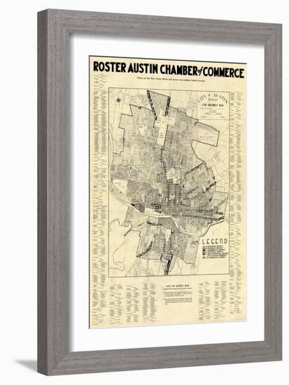 1939, Austin Chamber of Commerce, Texas, United States-null-Framed Giclee Print