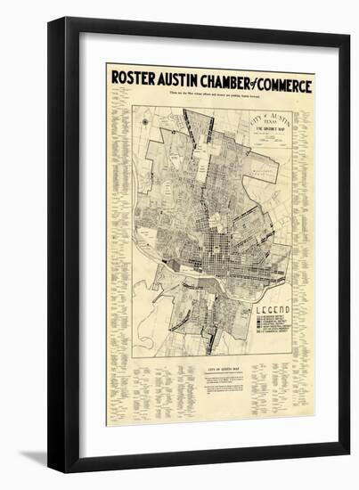 1939, Austin Chamber of Commerce, Texas, United States-null-Framed Giclee Print