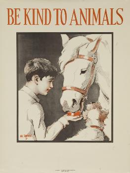 1939 Be Kind to Animals, American Civics Poster, Horse Stall' Giclee Print  