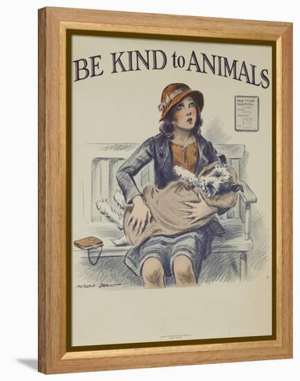 1939 Be Kind to Animals, American Civics Poster, Veterinary Office-null-Framed Premier Image Canvas