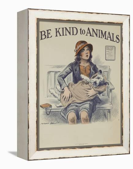 1939 Be Kind to Animals, American Civics Poster, Veterinary Office-null-Framed Premier Image Canvas