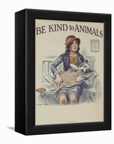 1939 Be Kind to Animals, American Civics Poster, Veterinary Office-null-Framed Premier Image Canvas