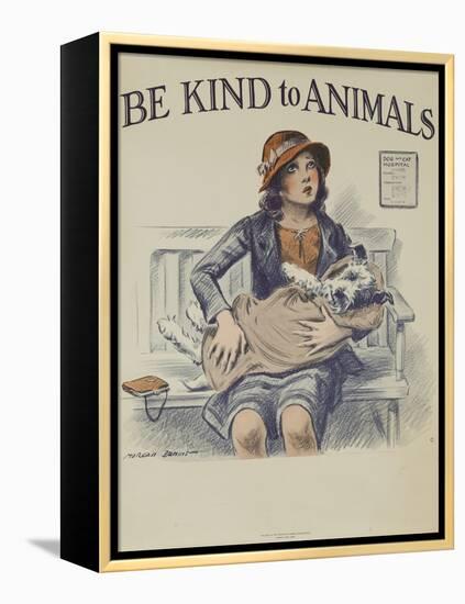 1939 Be Kind to Animals, American Civics Poster, Veterinary Office-null-Framed Premier Image Canvas