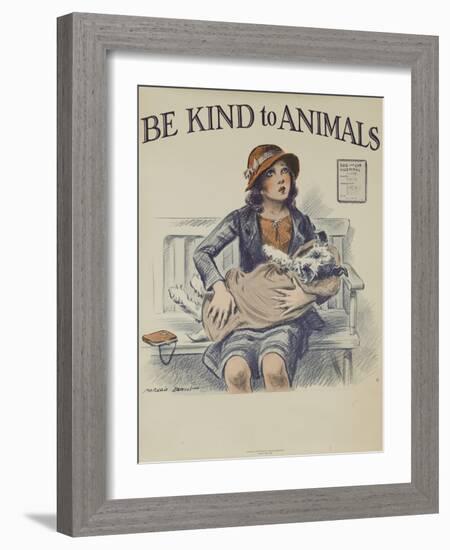 1939 Be Kind to Animals, American Civics Poster, Veterinary Office-null-Framed Premium Giclee Print