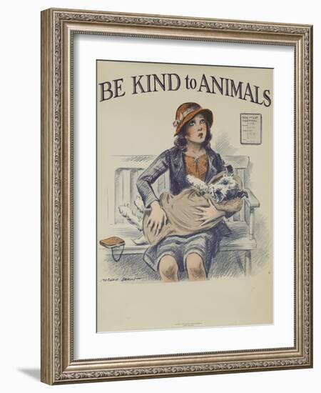 1939 Be Kind to Animals, American Civics Poster, Veterinary Office-null-Framed Giclee Print