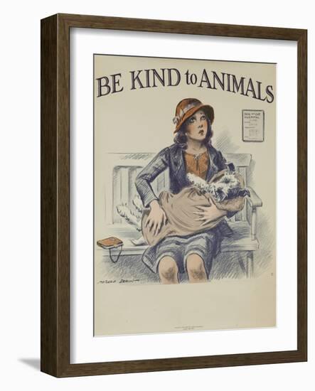 1939 Be Kind to Animals, American Civics Poster, Veterinary Office-null-Framed Giclee Print