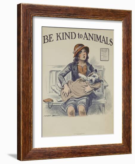 1939 Be Kind to Animals, American Civics Poster, Veterinary Office-null-Framed Giclee Print