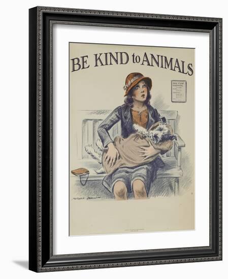 1939 Be Kind to Animals, American Civics Poster, Veterinary Office-null-Framed Giclee Print