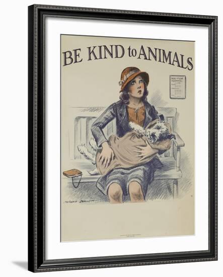 1939 Be Kind to Animals, American Civics Poster, Veterinary Office-null-Framed Giclee Print