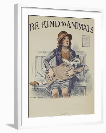 1939 Be Kind to Animals, American Civics Poster, Veterinary Office-null-Framed Giclee Print