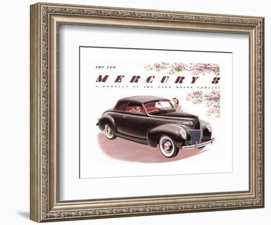 1939 Mercury 8 Convertible-null-Framed Art Print