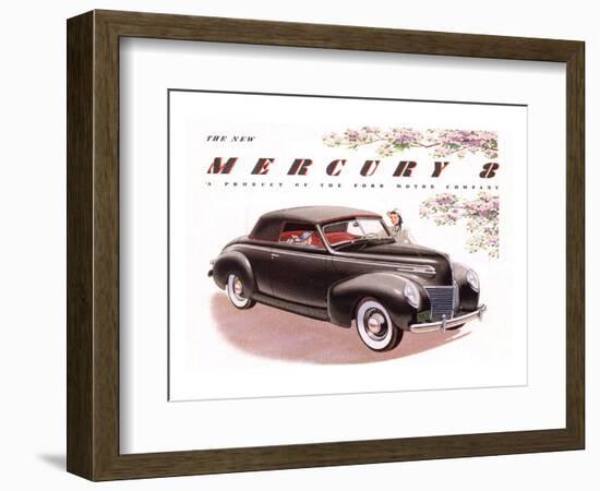 1939 Mercury 8 Convertible-null-Framed Art Print