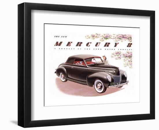 1939 Mercury 8 Convertible-null-Framed Art Print
