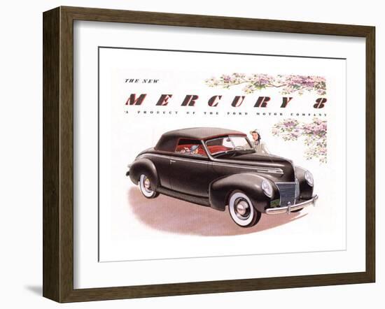 1939 Mercury 8 Convertible-null-Framed Art Print