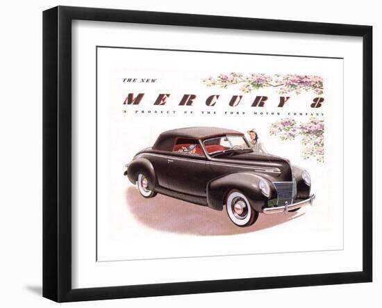 1939 Mercury 8 Convertible-null-Framed Art Print