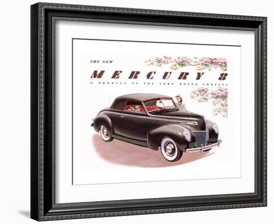 1939 Mercury 8 Convertible-null-Framed Art Print