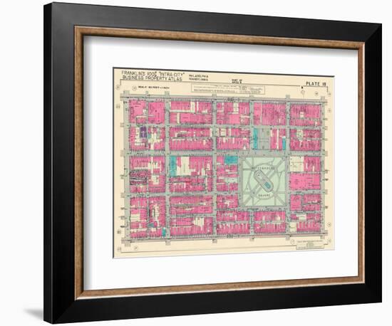 1939, Rittenhouse Square, Philadelphia, Pennsylvania, United States-null-Framed Giclee Print