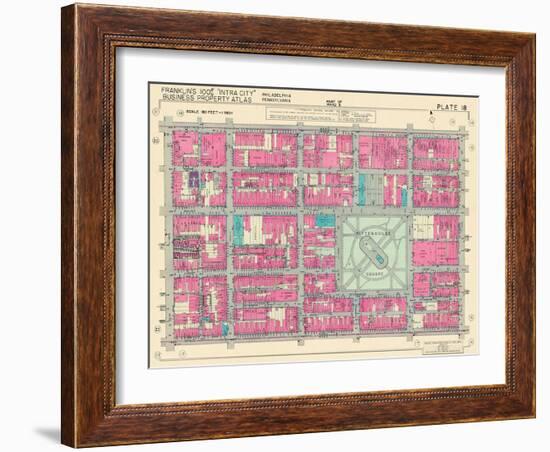 1939, Rittenhouse Square, Philadelphia, Pennsylvania, United States-null-Framed Giclee Print