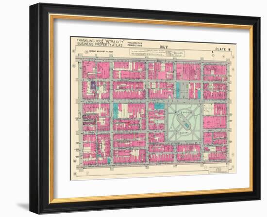 1939, Rittenhouse Square, Philadelphia, Pennsylvania, United States-null-Framed Giclee Print