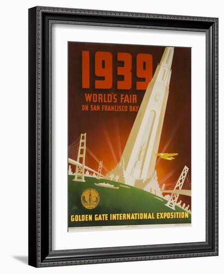 1939 San Francisco Golden Gate Exposition World's Fair Poster-null-Framed Giclee Print