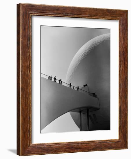 1939 World's Fair Visitors Entering the Perisphere-Alfred Eisenstaedt-Framed Photographic Print