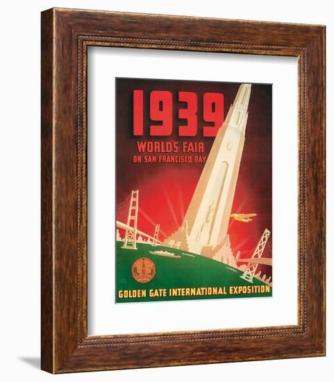 1939 Worlds Fair on San Francisco Bay-null-Framed Art Print