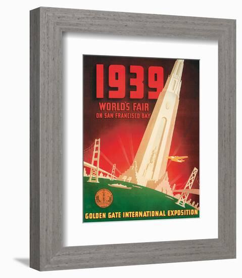 1939 Worlds Fair on San Francisco Bay-null-Framed Art Print