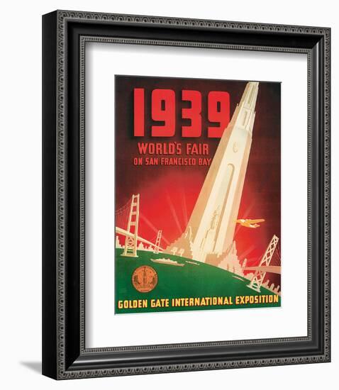 1939 Worlds Fair on San Francisco Bay-null-Framed Art Print